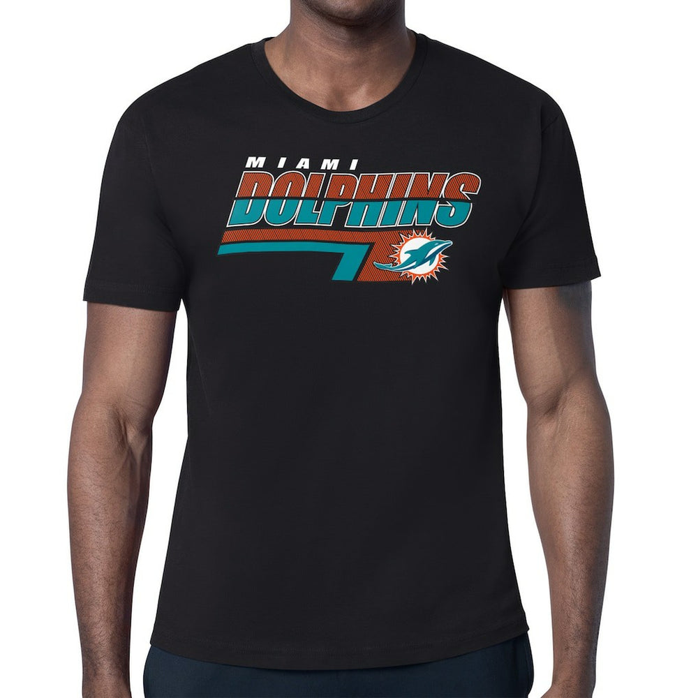 Miami Dolphins Starter Logo Push Graphic T-Shirt - Black on sale