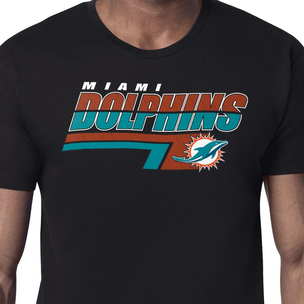 Miami Dolphins Starter Logo Push Graphic T-Shirt - Black on sale