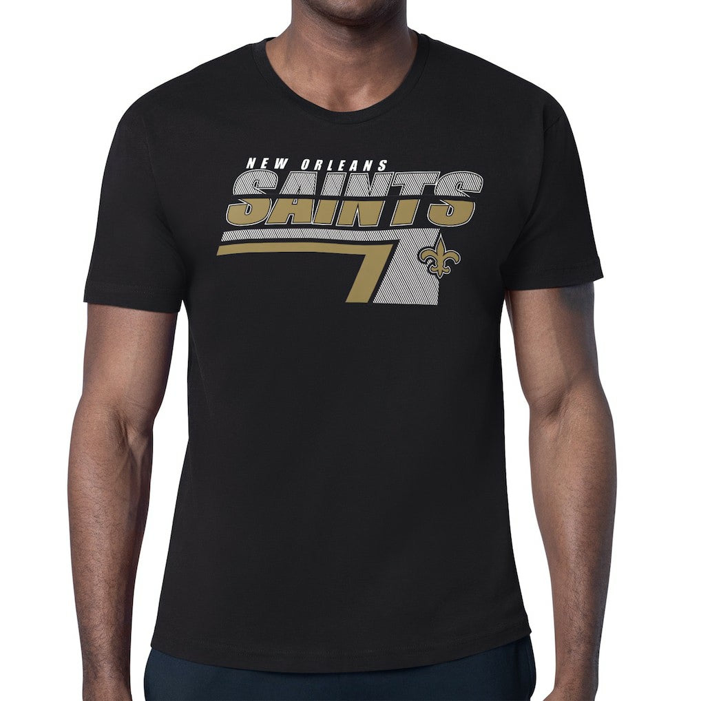 New Orleans Saints Starter Logo Push Graphic T-Shirt - Black discount