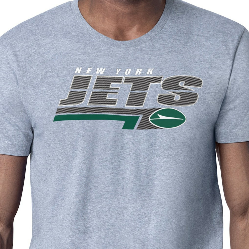 New York Jets Starter Logo Push Graphic T-Shirt - Heather Gray online