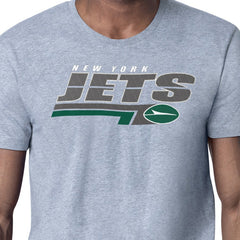 New York Jets Starter Logo Push Graphic T-Shirt - Heather Gray online