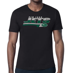 New York Jets Starter Logo Push Graphic T-Shirt - Black discount