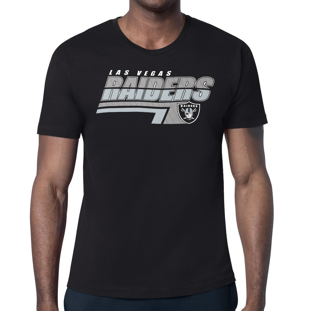 Las Vegas Raiders Starter Logo Push Graphic T-Shirt - Black sale