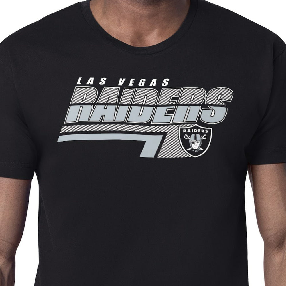 Las Vegas Raiders Starter Logo Push Graphic T-Shirt - Black sale