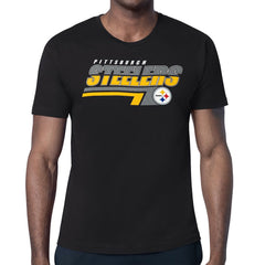 Pittsburgh Steelers Starter Logo Push Graphic T-Shirt - Black for sale