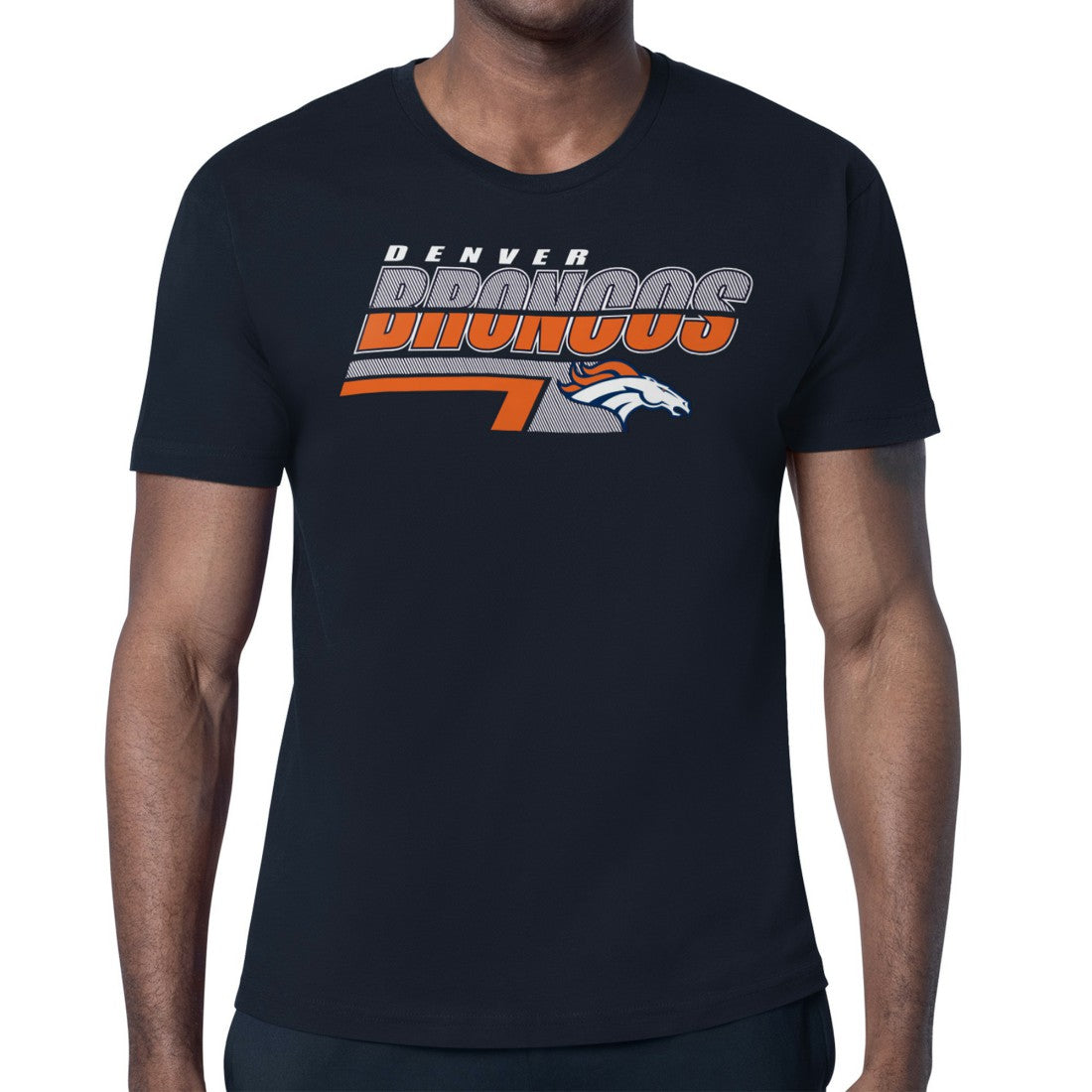 Denver Broncos Starter Logo Push Graphic T-Shirt - Navy online