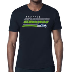 Seattle Seahawks Starter Logo Push Graphic T-Shirt - College Navy on sale