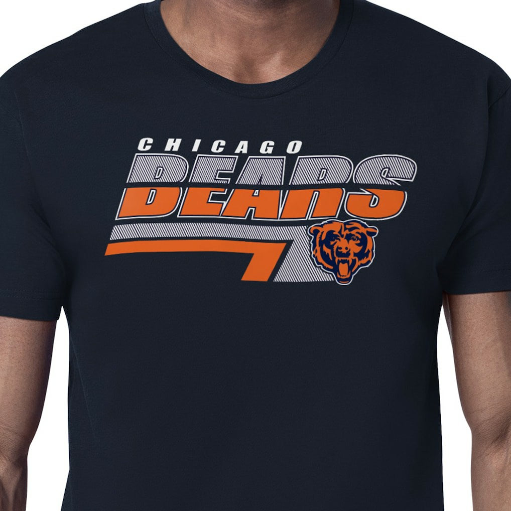 Chicago Bears Starter Logo Push Graphic T-Shirt - Navy cheap