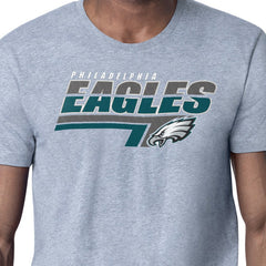 Philadelphia Eagles Starter Logo Push Graphic T-Shirt - Heather Gray discount