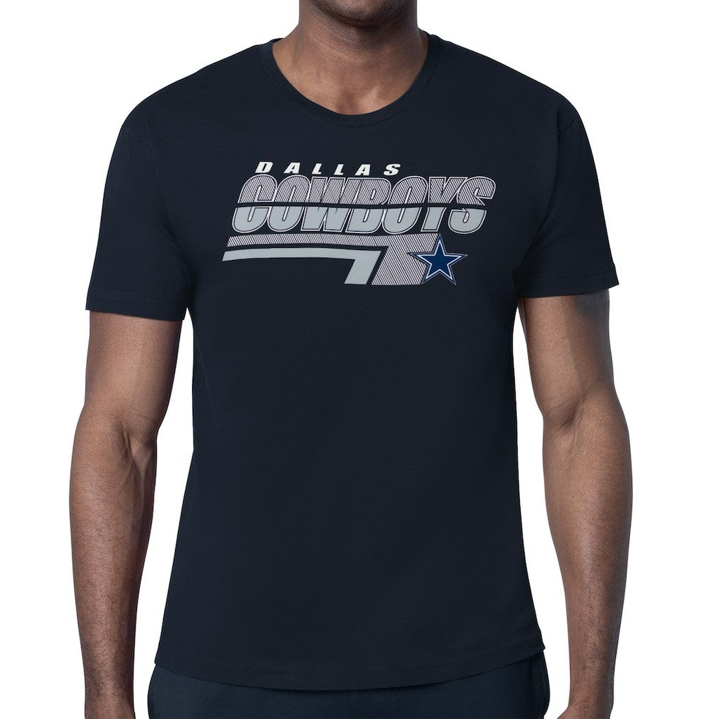 Dallas Cowboys Starter Logo Push Graphic T-Shirt - Navy outlet