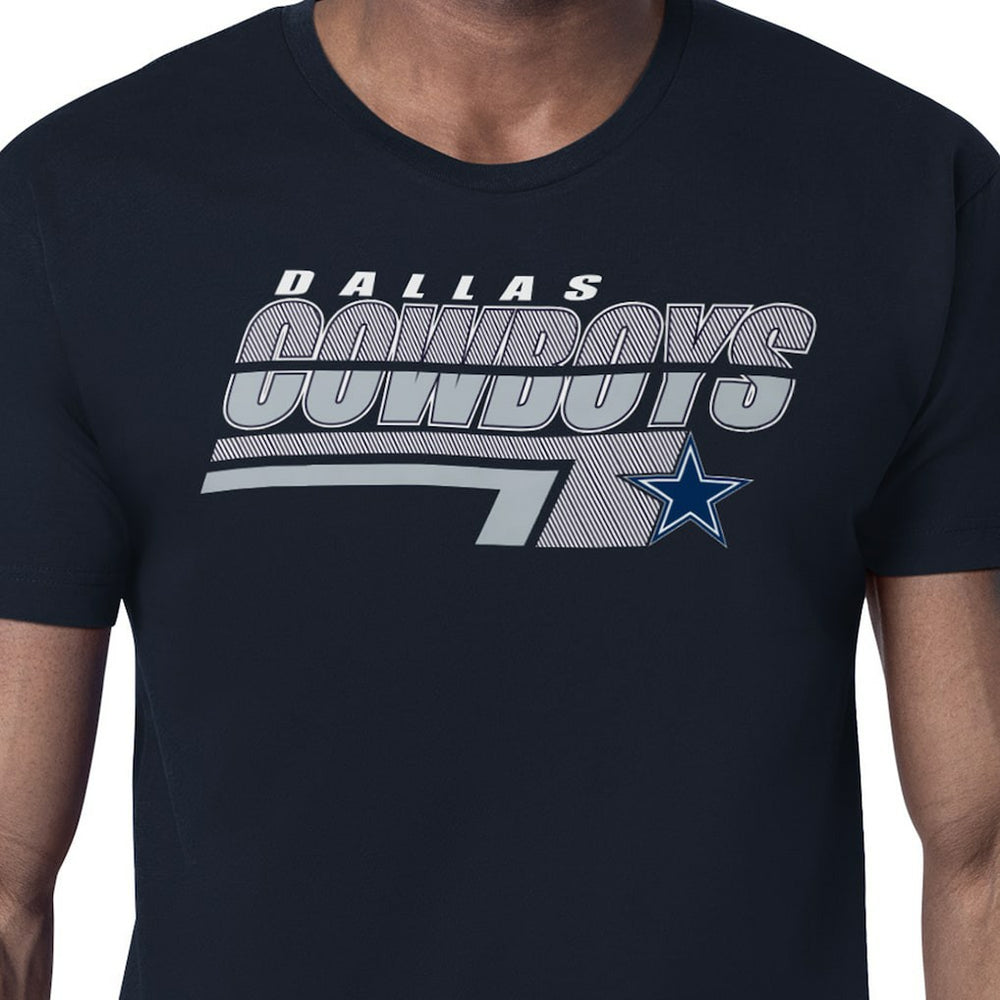 Dallas Cowboys Starter Logo Push Graphic T-Shirt - Navy outlet