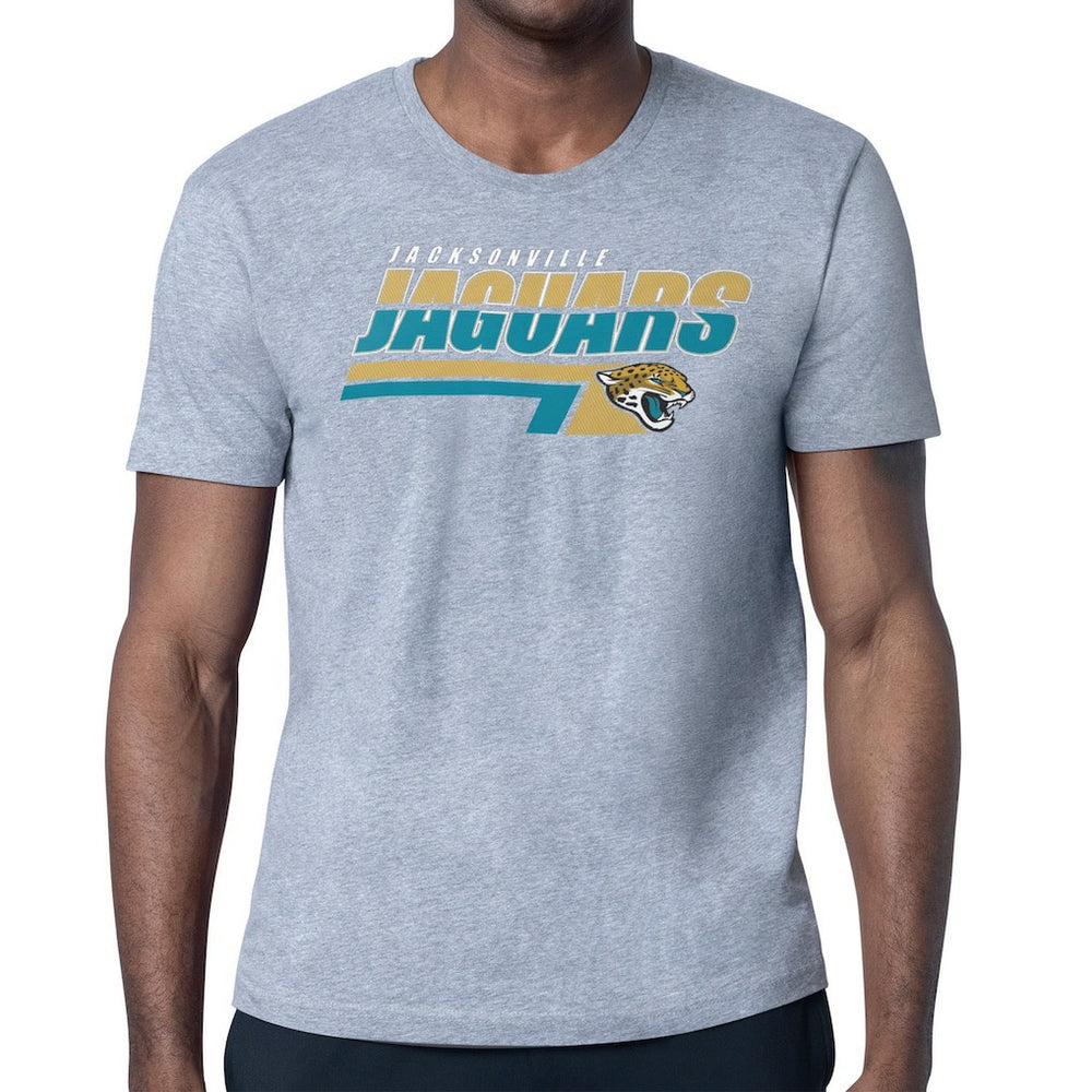 Jacksonville Jaguars Starter Logo Push Graphic T-Shirt - Heather Gray online