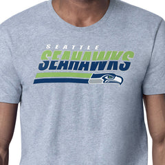 Seattle Seahawks Starter Logo Push Graphic T-Shirt - Heather Gray discount