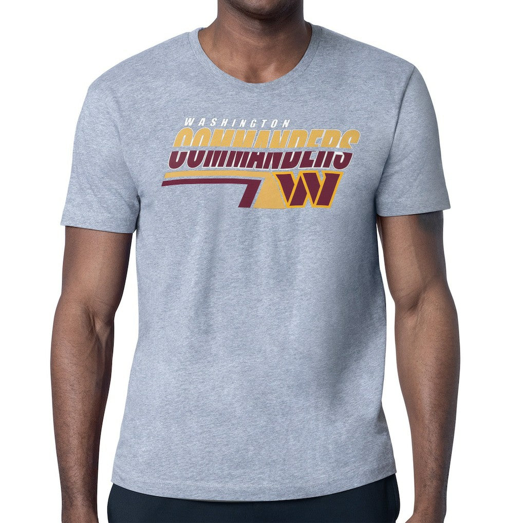 Washington Commanders Starter Logo Push Graphic T-Shirt - Heather Gray outlet