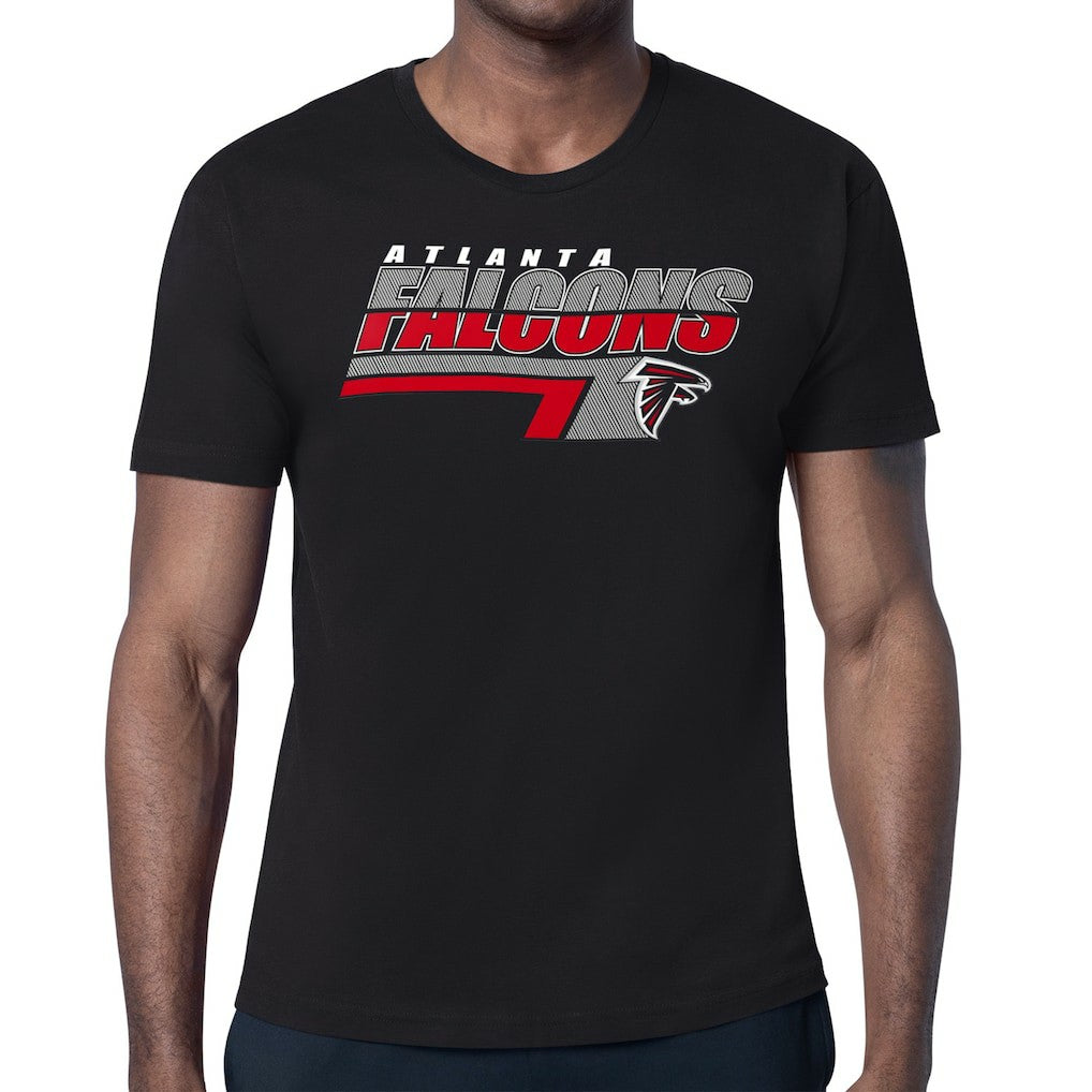 Atlanta Falcons Starter Logo Push Graphic T-Shirt - Black on sale