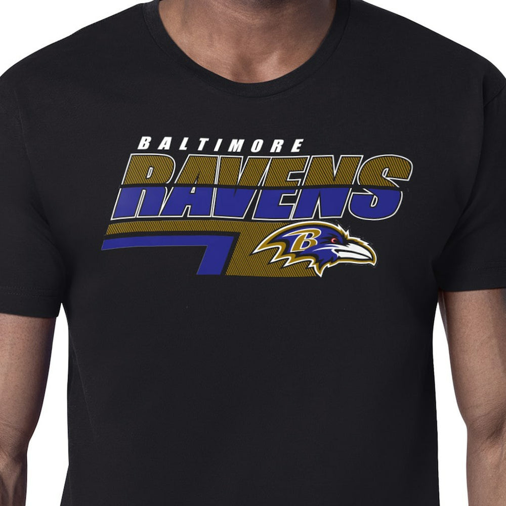Baltimore Ravens Starter Logo Push Graphic T-Shirt - Black sale