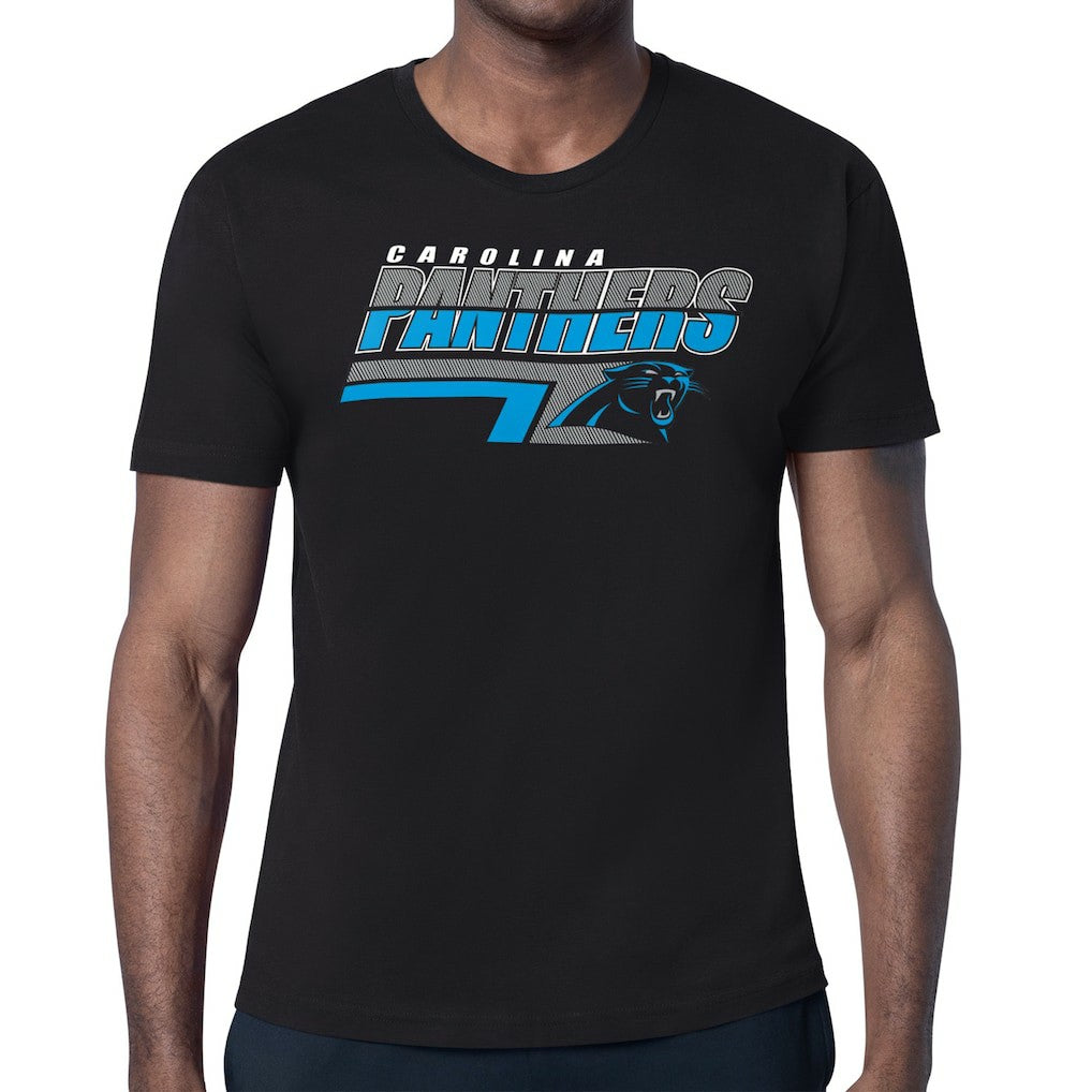 Carolina Panthers Starter Logo Push Graphic T-Shirt - Black sale