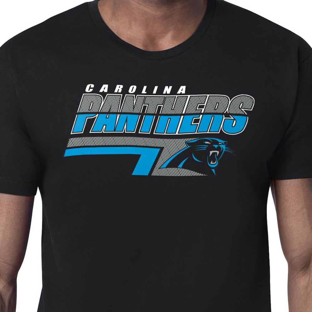 Carolina Panthers Starter Logo Push Graphic T-Shirt - Black sale