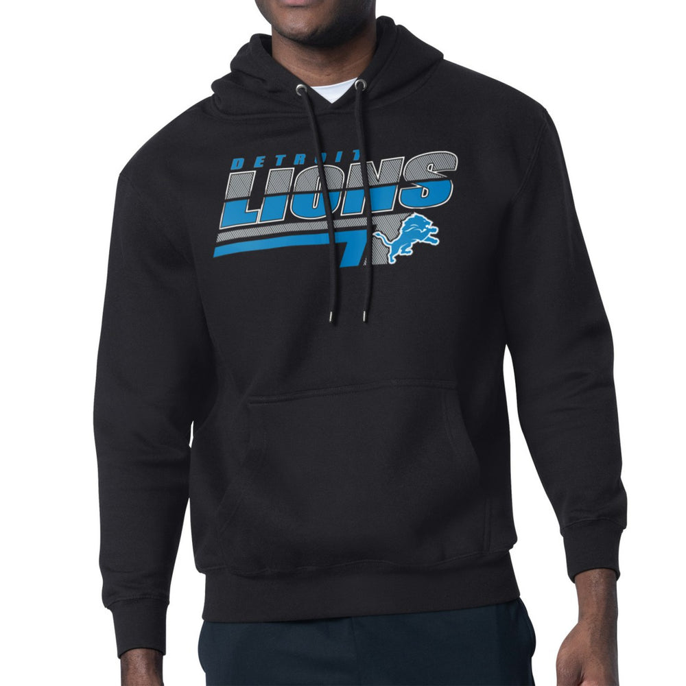 Detroit Lions Starter Logo Push Graphic Hoodie - Black for sale