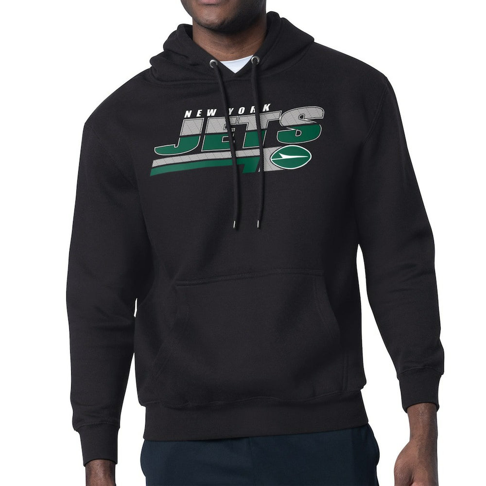 New York Jets Starter Logo Push Graphic Hoodie - Black online