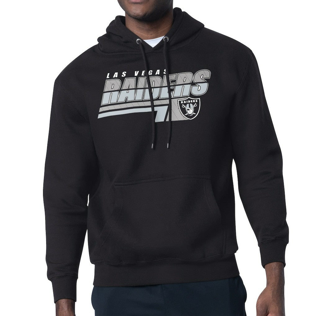 Las Vegas Raiders Starter Logo Push Graphic Hoodie - Black on sale