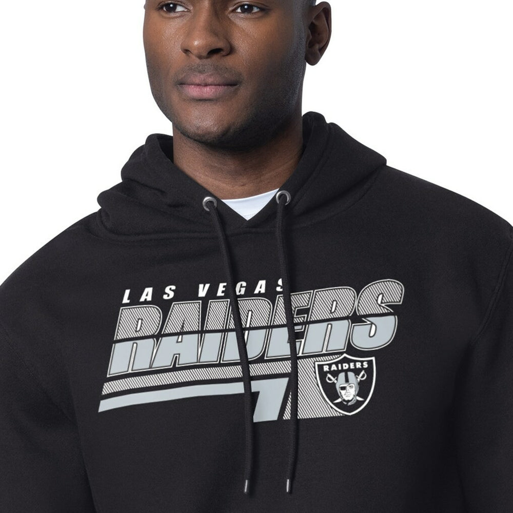 Las Vegas Raiders Starter Logo Push Graphic Hoodie - Black on sale