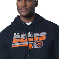 Chicago Bears Starter Logo Push Graphic Hoodie - Navy sale