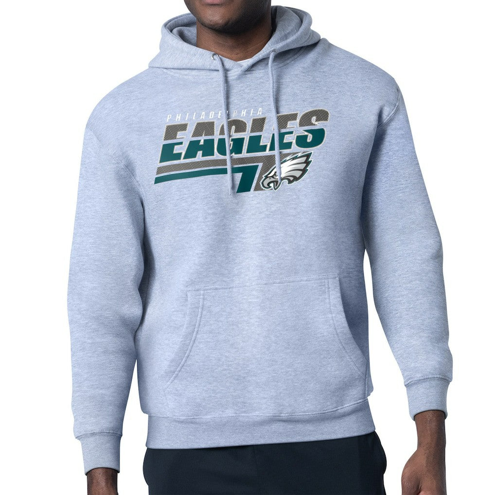 Philadelphia Eagles Starter Logo Push Graphic Hoodie - Heather Gray outlet