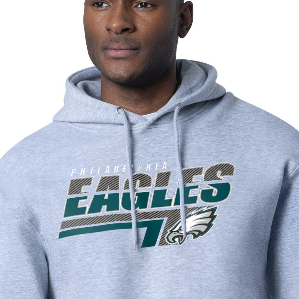 Philadelphia Eagles Starter Logo Push Graphic Hoodie - Heather Gray outlet