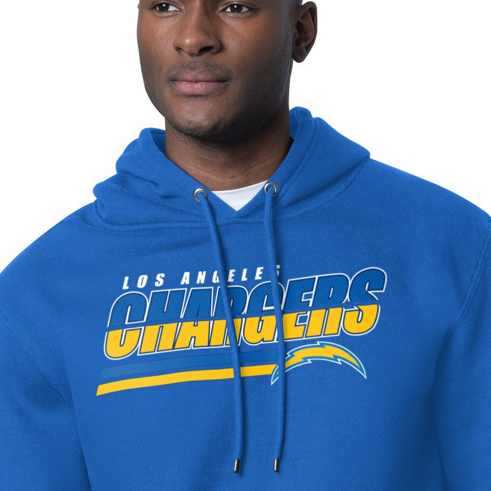 Los Angeles Chargers Starter Logo Push Graphic Hoodie - Royal sale