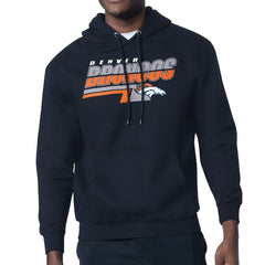 Denver Broncos Starter Logo Push Graphic Hoodie - Navy outlet