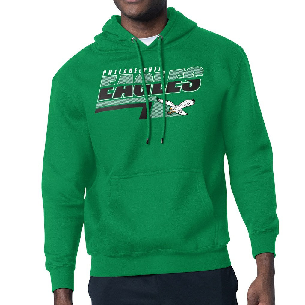 Philadelphia Eagles Starter Logo Push Graphic Hoodie - Kelly Green outlet