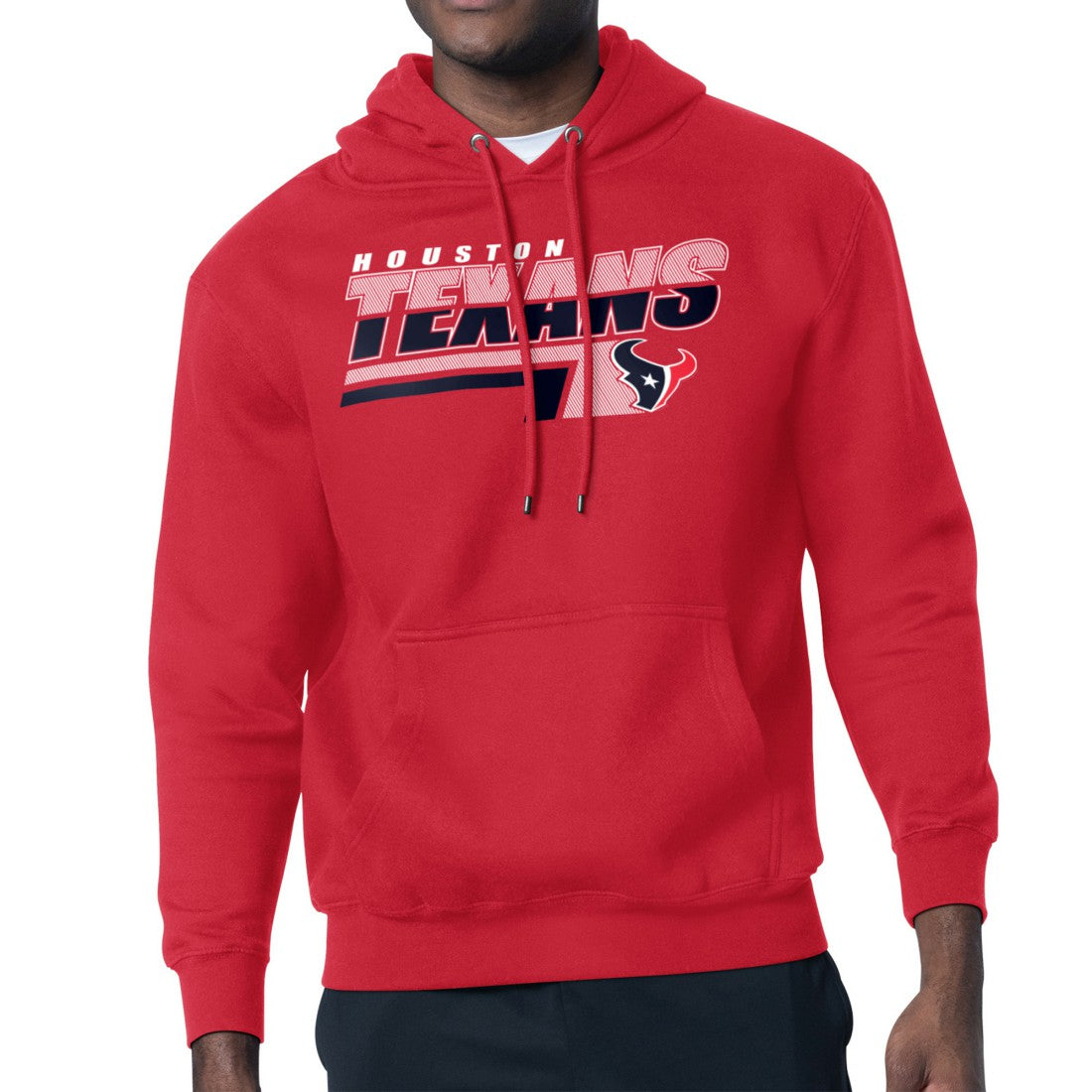Houston Texans Starter Logo Push Graphic Hoodie - Red discount