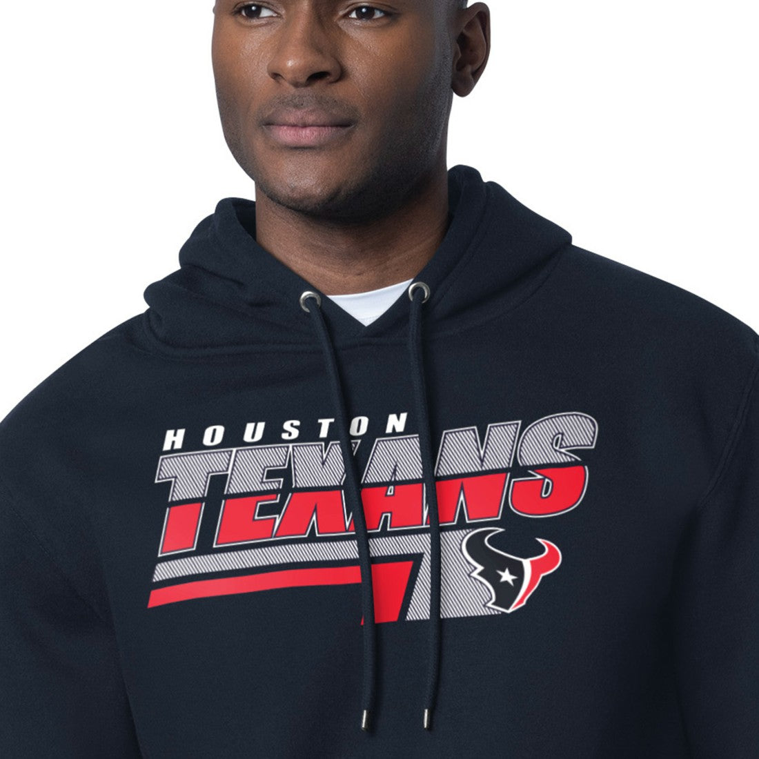 Houston Texans Starter Logo Push Graphic Hoodie - Navy outlet