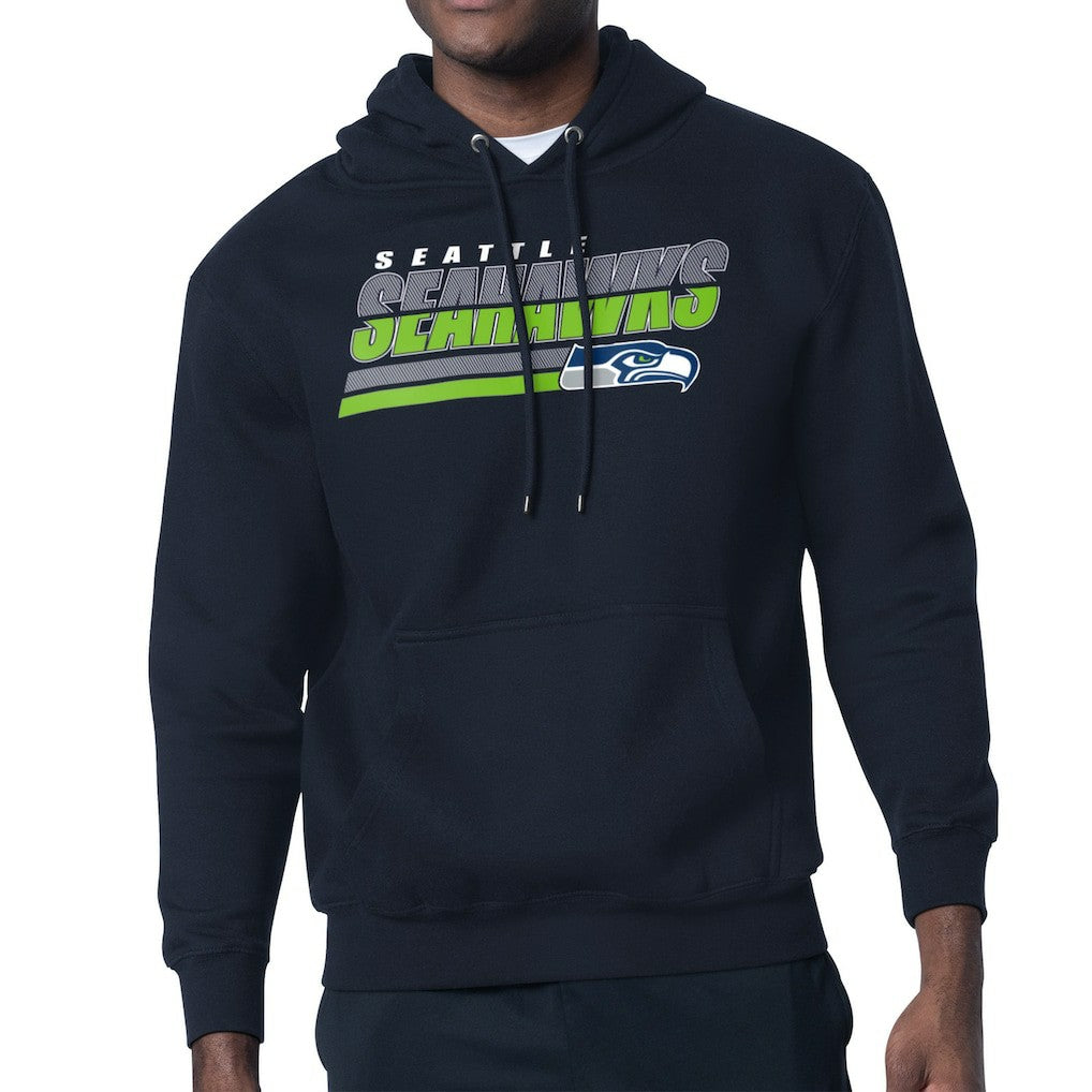 Seattle Seahawks Starter Logo Push Graphic Hoodie - College Navy outlet