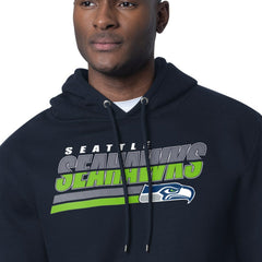 Seattle Seahawks Starter Logo Push Graphic Hoodie - College Navy outlet