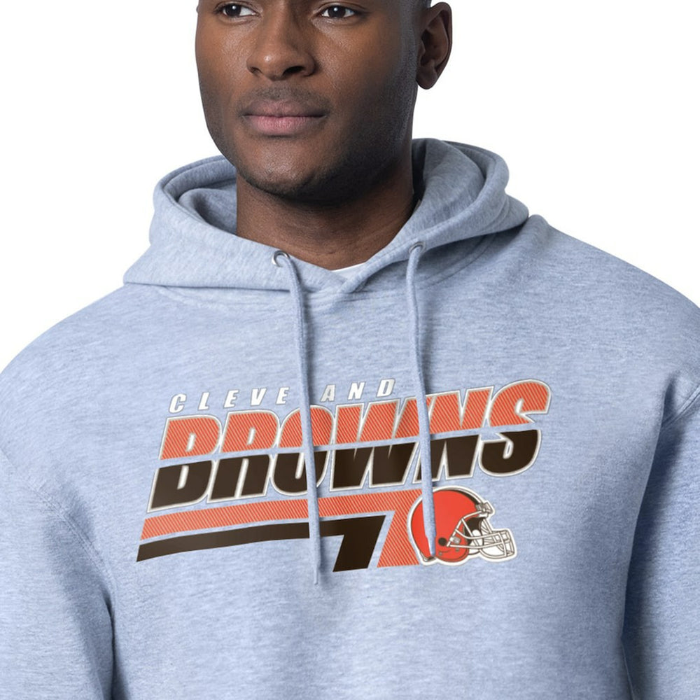 Cleveland Browns Starter Logo Push Graphic Hoodie - Heather Gray online