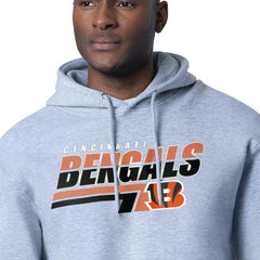 Cincinnati Bengals Starter Logo Push Graphic Hoodie - Heather Gray on sale