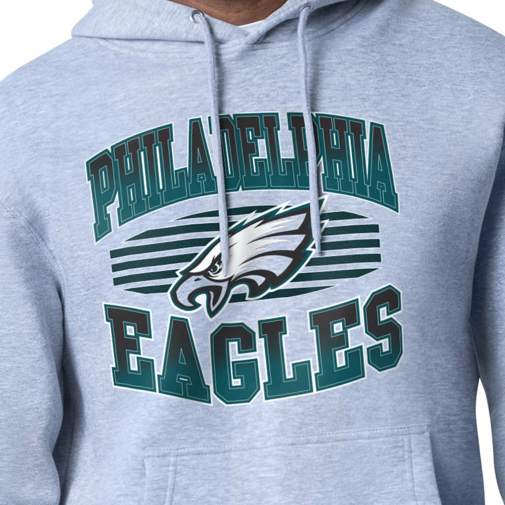 Philadelphia Eagles Starter Team Grit Graphic Hoodie - Heather Gray sale