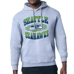 Seattle Seahawks Starter Team Grit Graphic Hoodie - Heather Gray discount