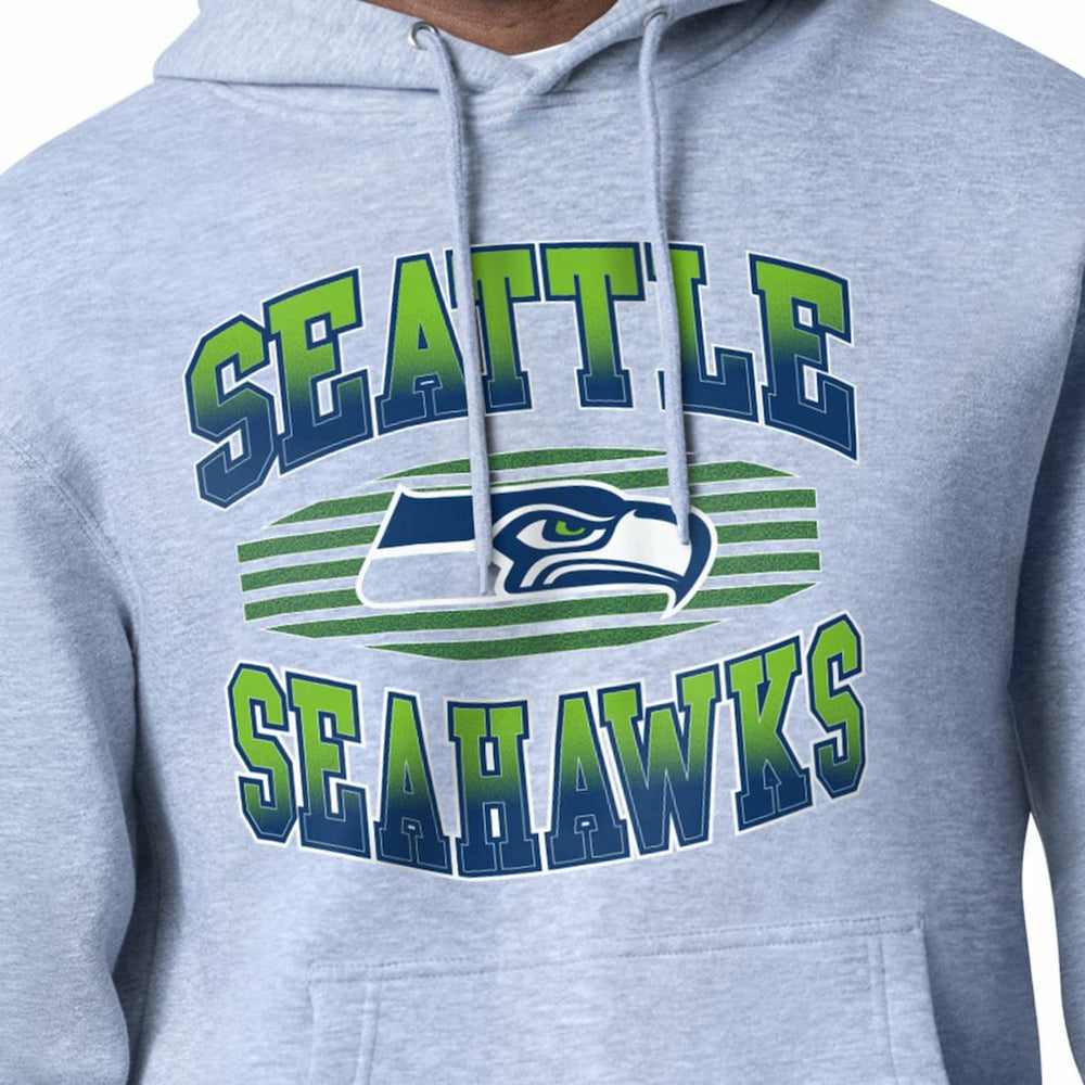 Seattle Seahawks Starter Team Grit Graphic Hoodie - Heather Gray discount