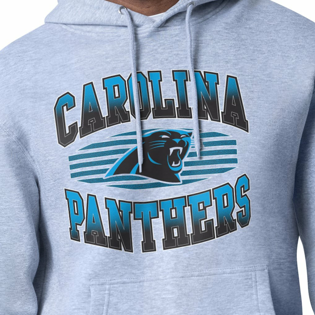 Carolina Panthers Starter Team Grit Graphic Hoodie - Heather Gray sale