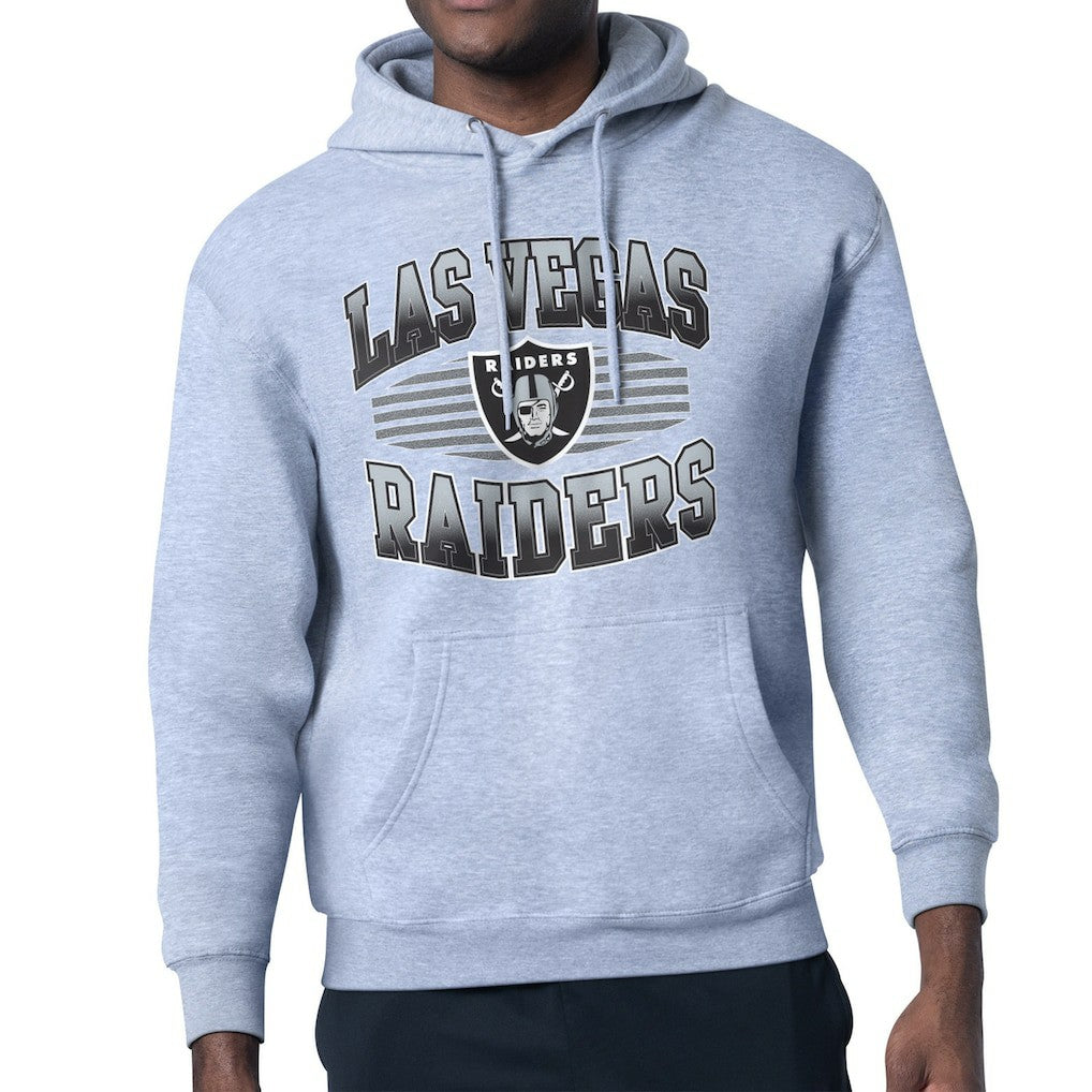 Las Vegas Raiders Starter Team Grit Graphic Hoodie - Heather Gray sale