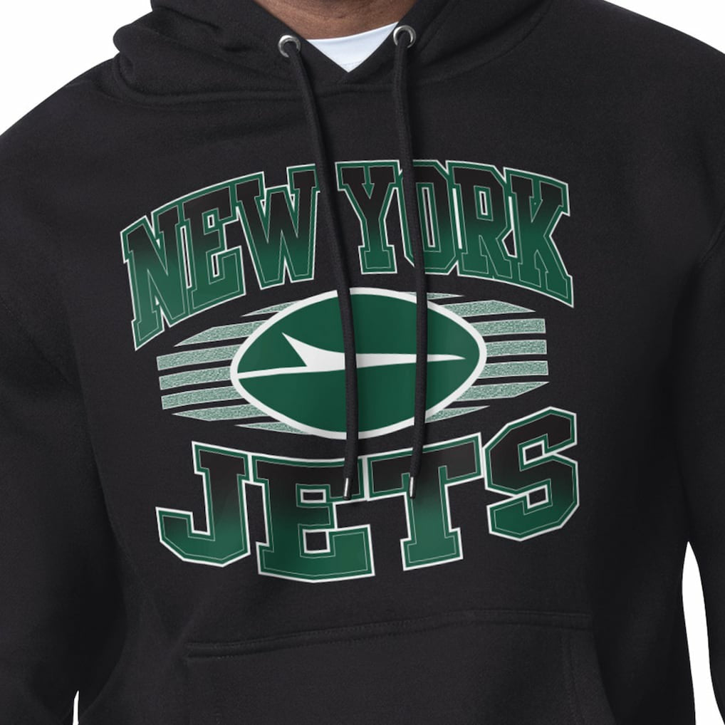 New York Jets Starter Team Grit Graphic Hoodie - Black discount