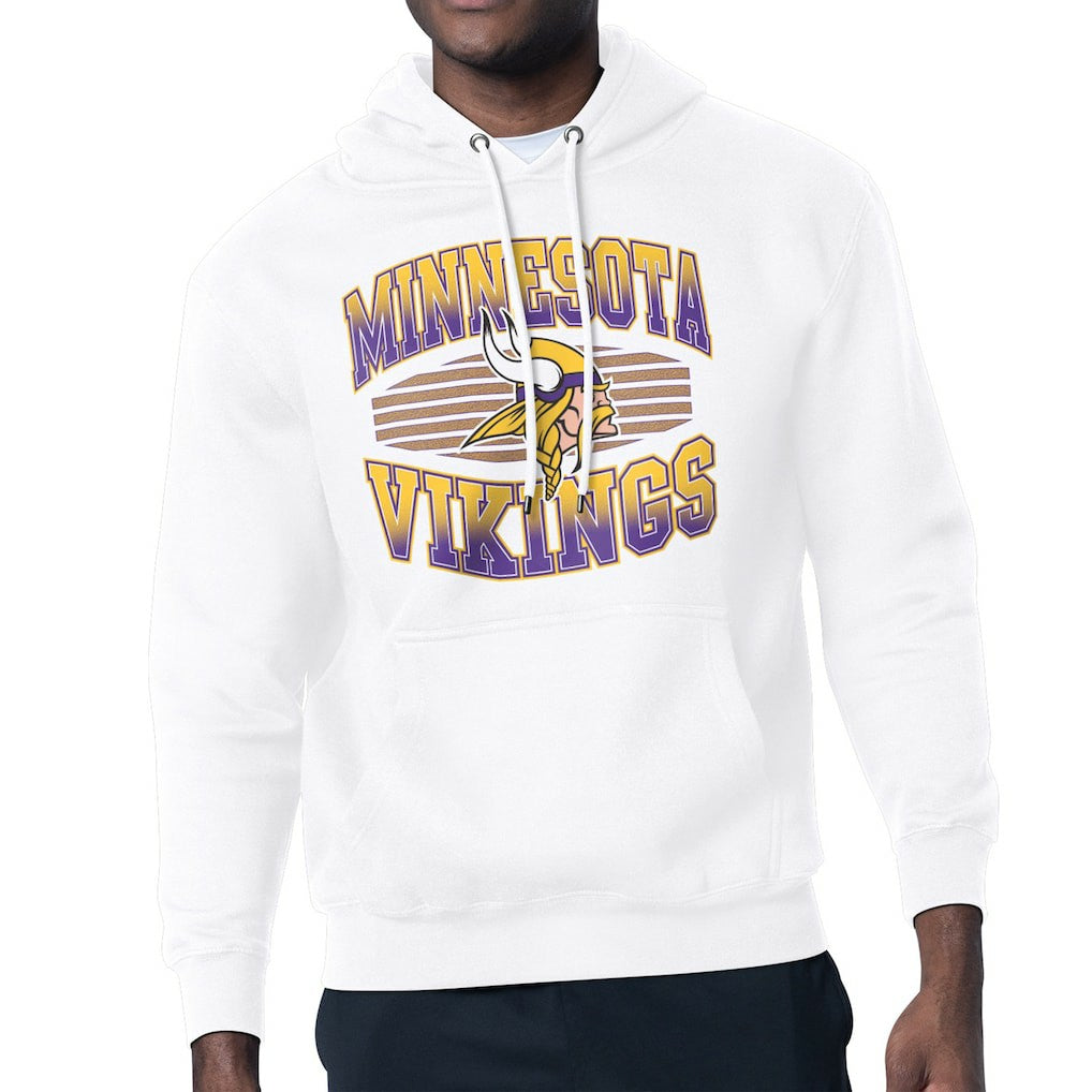Minnesota Vikings Starter Team Grit Graphic Hoodie - White sale