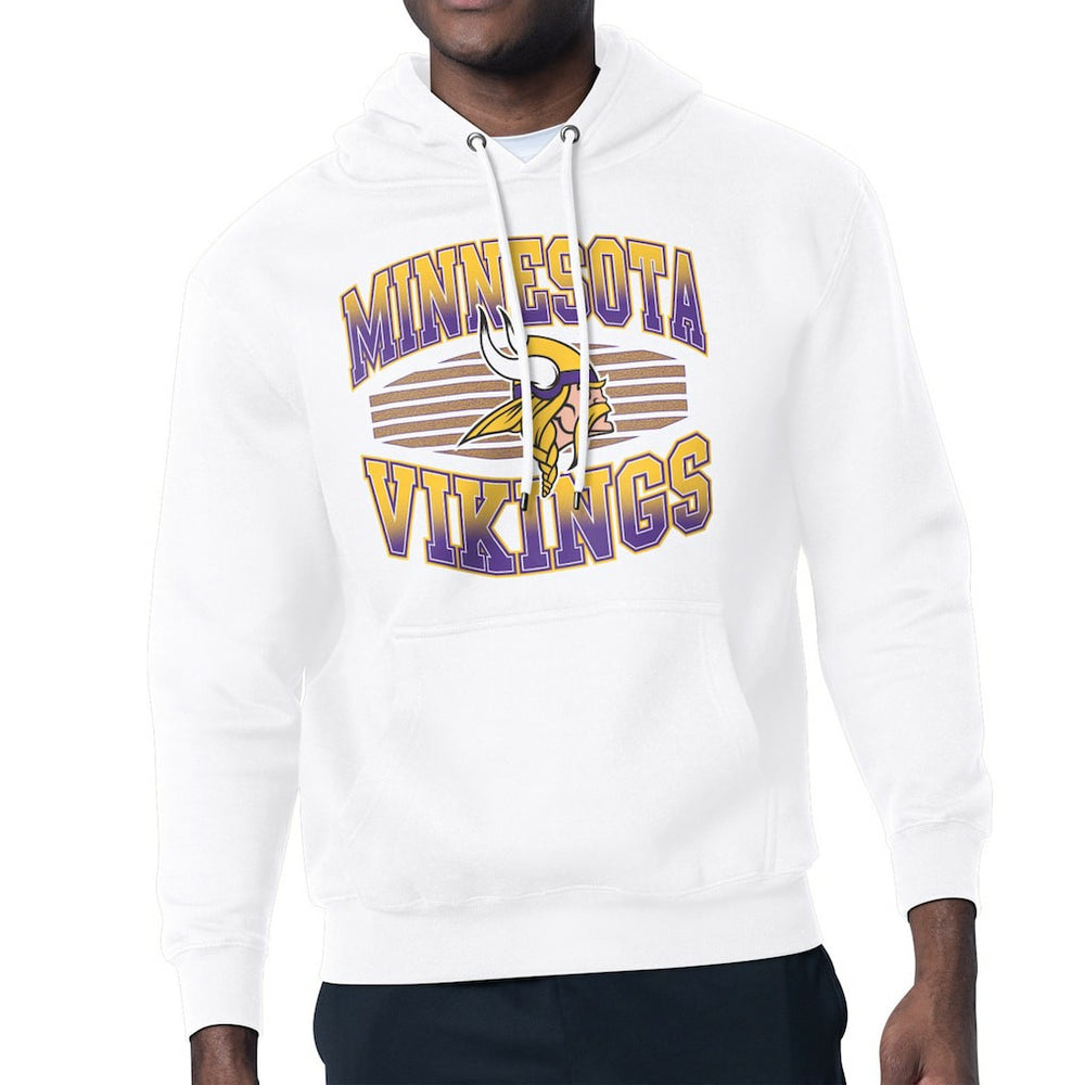 Minnesota Vikings Starter Team Grit Graphic Hoodie - White sale