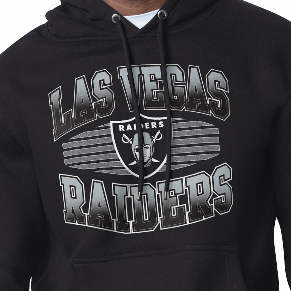 Las Vegas Raiders Starter Team Grit Graphic Hoodie - Black on sale