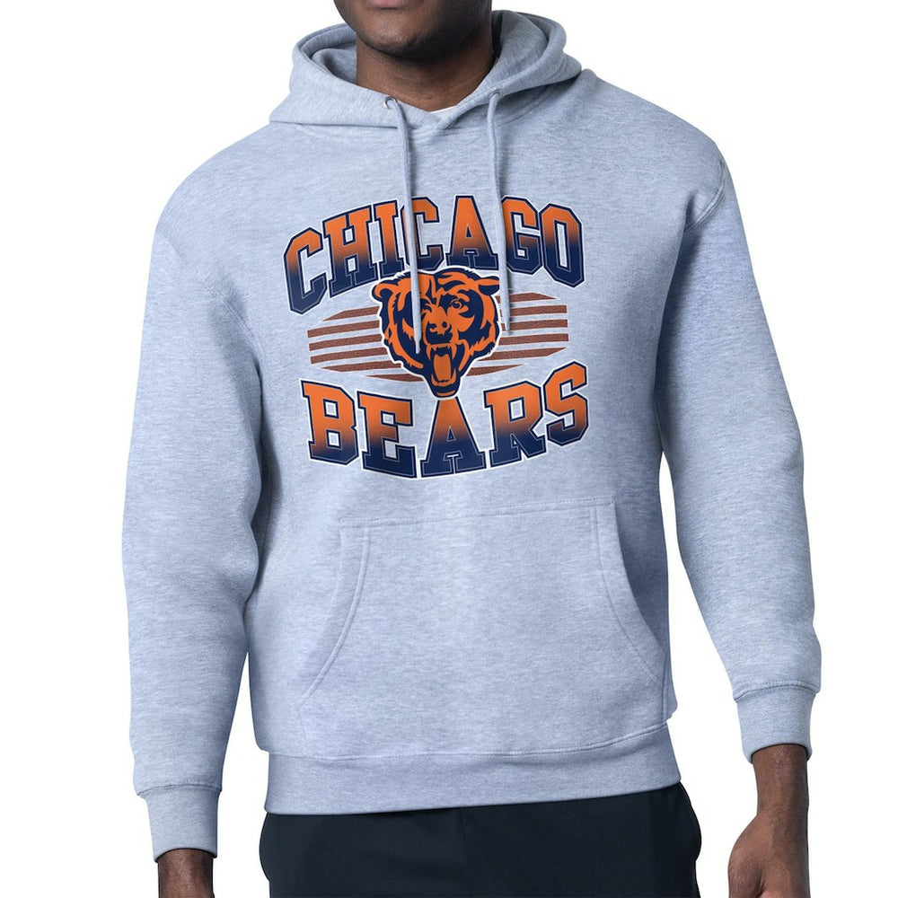 Chicago Bears Starter Team Grit Graphic Hoodie - Heather Gray discount
