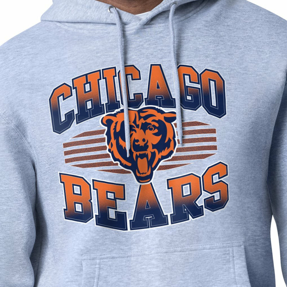 Chicago Bears Starter Team Grit Graphic Hoodie - Heather Gray discount