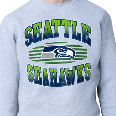 Seattle Seahawks Starter Team Grit Graphic Fleece Pullover Sweatshirt - Heather Gray outlet